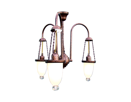 Copper Forged Painted 3 cm