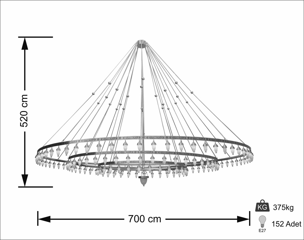 With Verses Selam Seljuk 700 cm