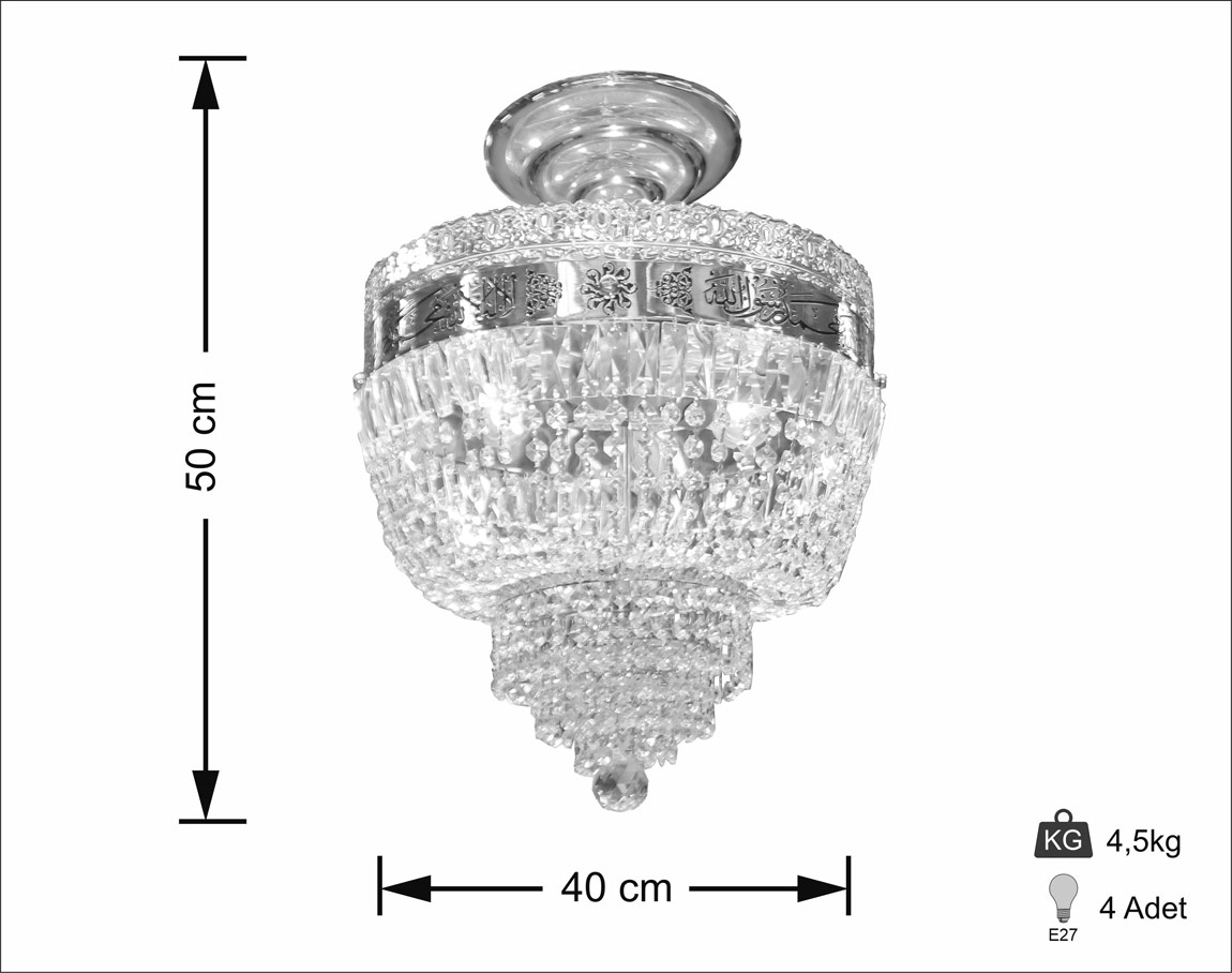 With Verses Classical 40 cm Ceiling